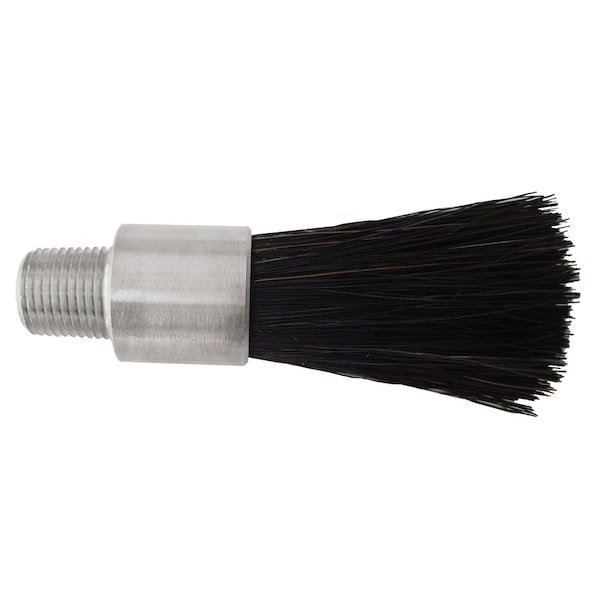 5/8" D Body Black Horsehair Fill .125" Orifice Flow Thru Brush